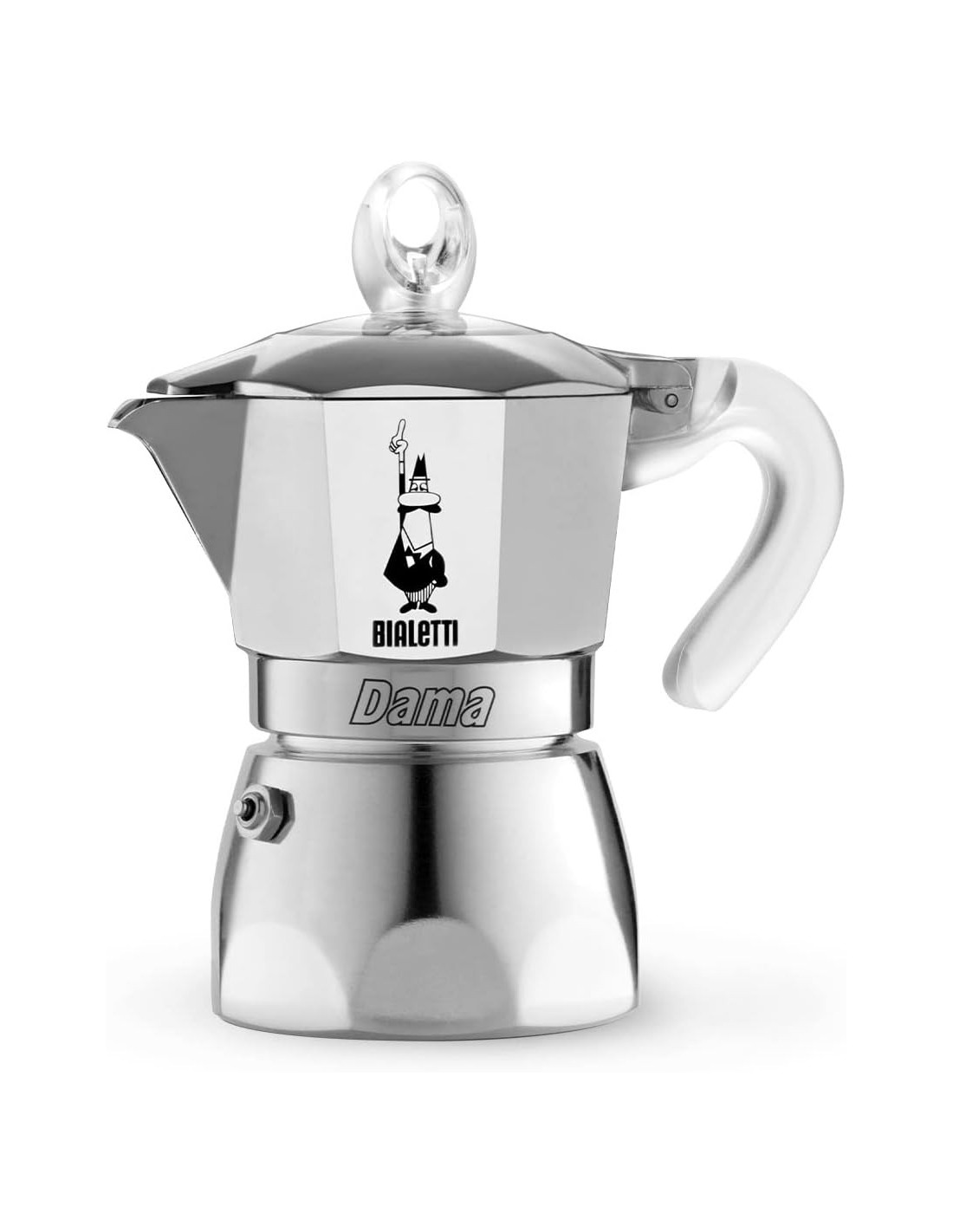 Bialetti Dama Pure Ice 1 Tazza - Caffettiera in Acciaio Inox | shopincasa.it