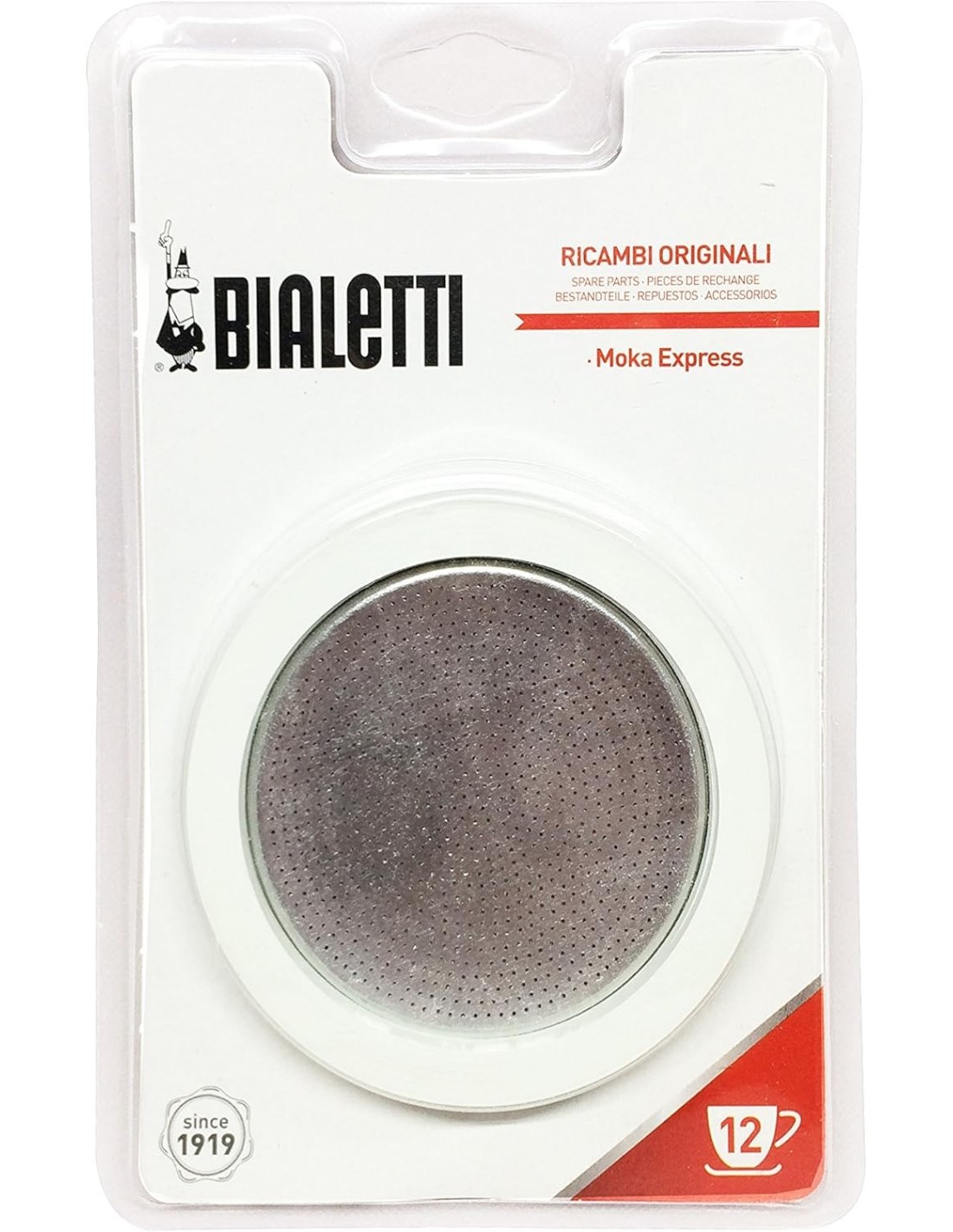 Bialetti 0800006 - Set 3 Guarnizioni + Filtro per Caffettiera 12 Tazze | shopincasa.it