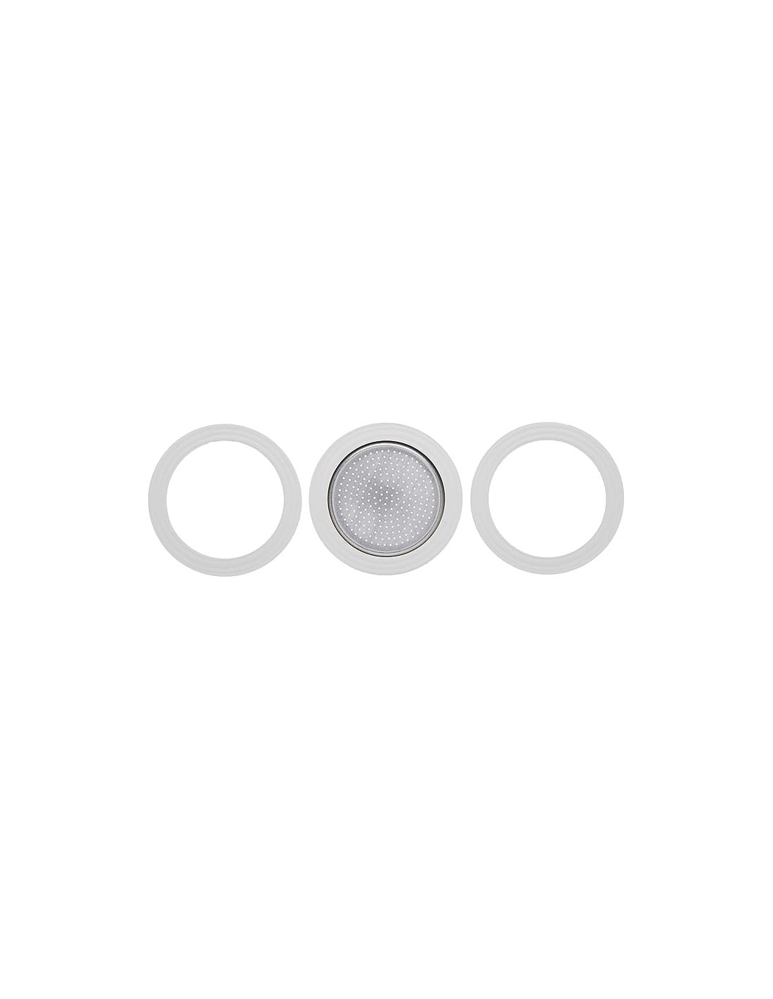 Bialetti 0800001 - Set 3 Guarnizioni + Piastrina per Caffettiera 1 Tazza | shopincasa.it