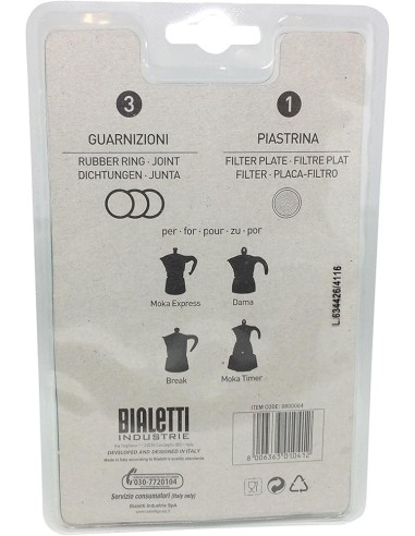 Bialetti Moka Express - Set 6 Guarnizioni per Caffettiera 6 Tazze | shopincasa.it