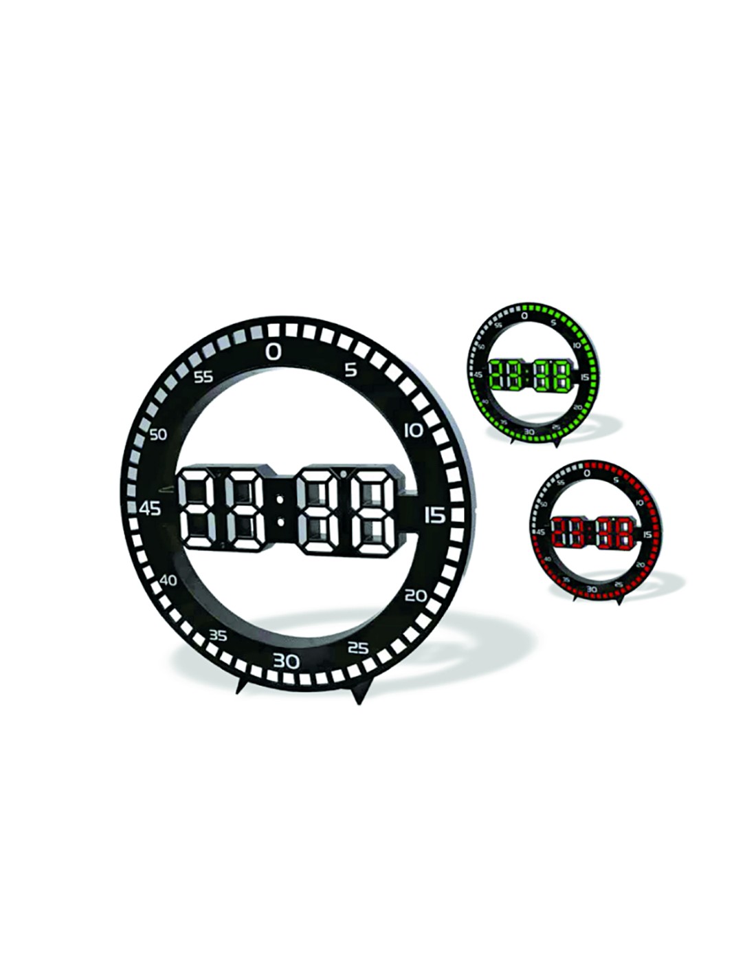 OROLOGIO PARETE/TAVOLO 1901/00 LED 30CM ASSORTITO