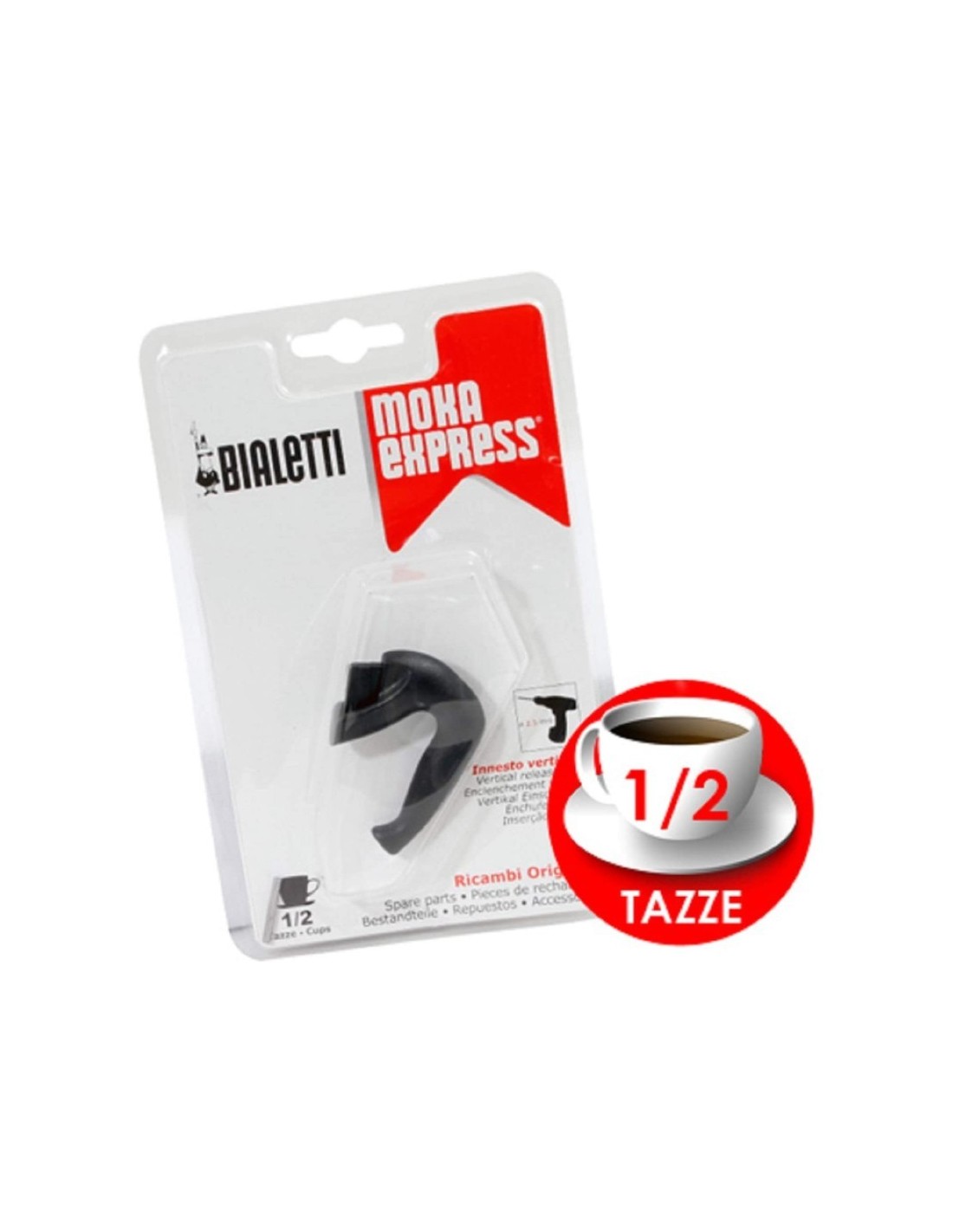 Bialetti Manico Originale per Moka 1-2 Tazze Nero | shopincasa.it