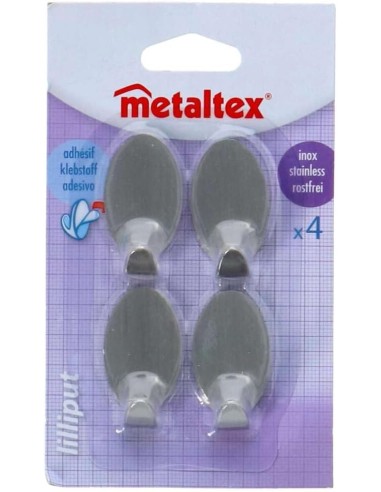 Metaltex Set 4 Ganci Adesivi Lilliput Multicolore | shopincasa.it