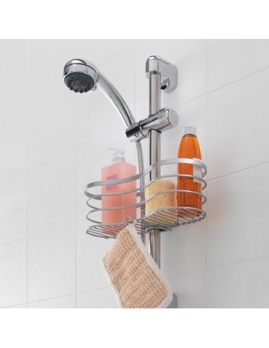 Metaltex Viva Mensola da Parete in Metallo Argento 17x30x12 | shopincasa.it