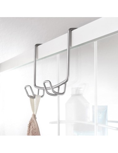 Metaltex Mensola Doccia 2 Piani Serie Onda Filocromato Grigio | shopincasa.it