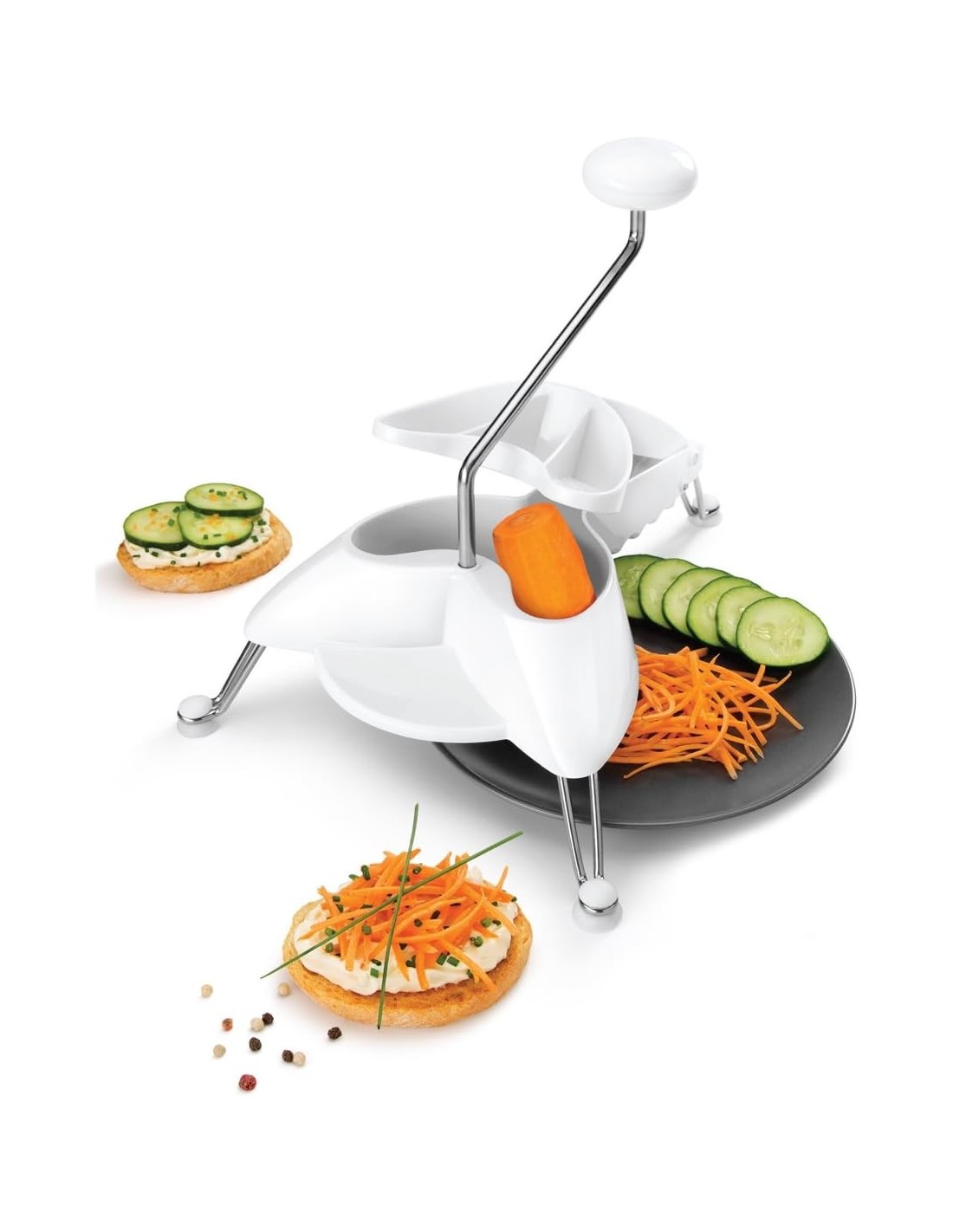 Metaltex Grattugia Julienne in Alluminio Grigio 165175 | shopincasa.it