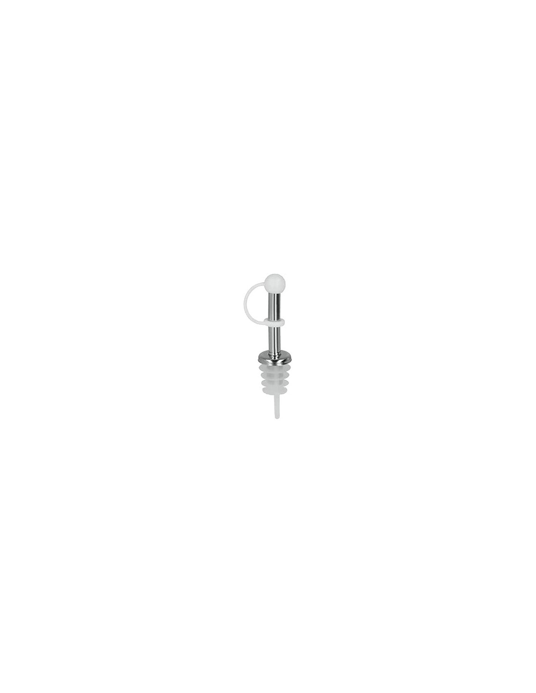 H&H Set 2 Tappi Dosatori Metaltex Trasparente/Argento | shopincasa.it