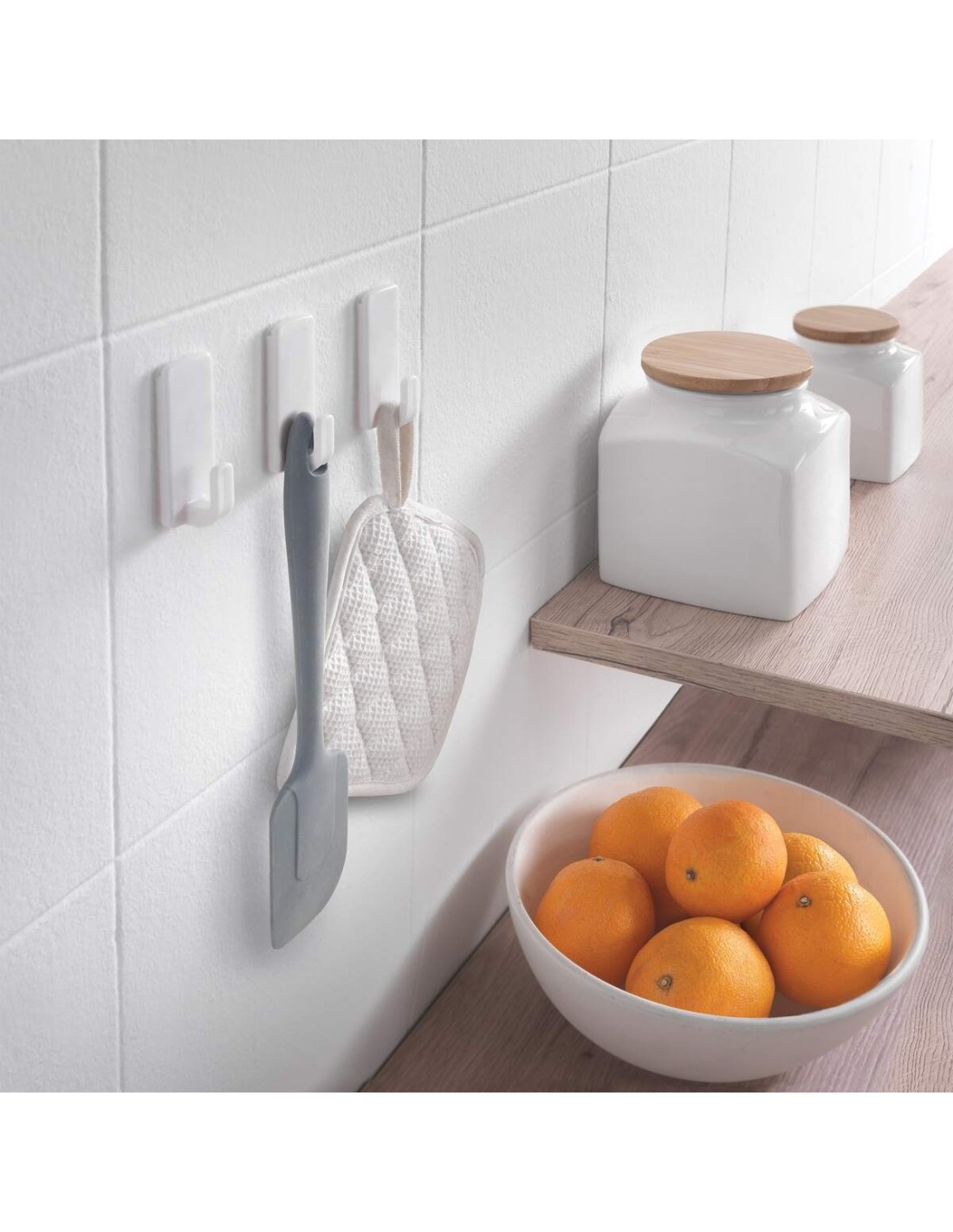 pullCLEAN Set 3 Ganci Adesivi Rimovibili Plastica | shopincasa.it