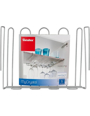 Metaltex My Crystal Sottoripiano Porta Calici | shopincasa.it