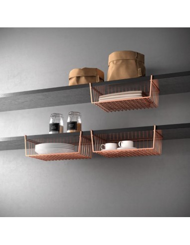 Metaltex Kanguro40 Copper Cestello Sottoripiano 40 cm | shopincasa.it