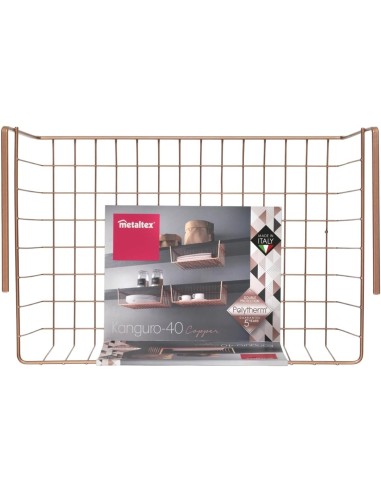 Metaltex Kanguro40 Copper Cestello Sottoripiano 40 cm | shopincasa.it
