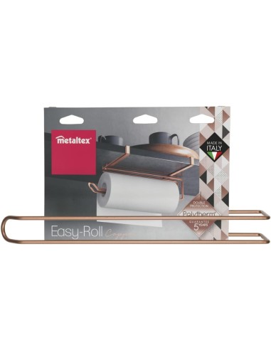 Metaltex Easy-Roll Copper Porta Rotolo Carta da Cucina | shopincasa.it