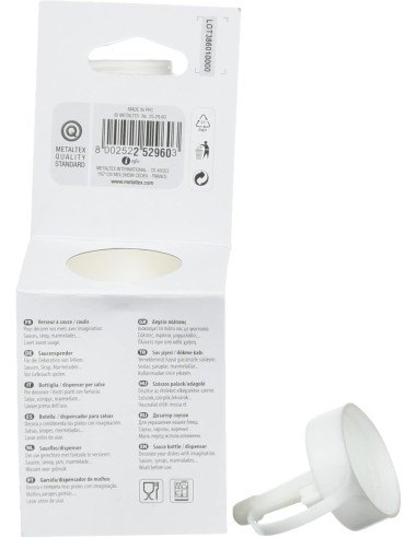 Shopincasa.it | Metaltex Bottiglia in Plastica per Salsa 375 ml, Bianco