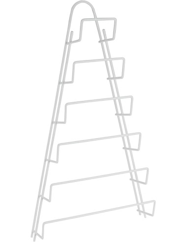 Shopincasa.it | Metaltex Kiwi Porta Coperchi 6 Posti Bianco 23x7x42 cm