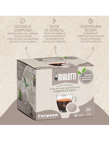 Shopincasa.it | Bialetti Cialde Monodose Corposo - 50 Pezzi