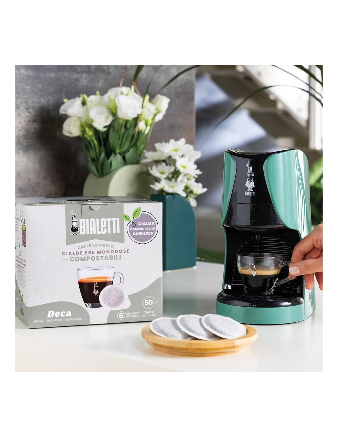 Shopincasa.it | Bialetti Cialde Monodose Decaffeinato - 50 Pezzi