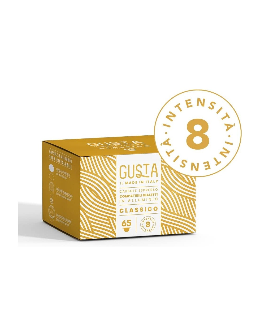 Shopincasa.it | Gusta Capsule Compatibili Bialetti Gusto Classico – 65 Pezzi