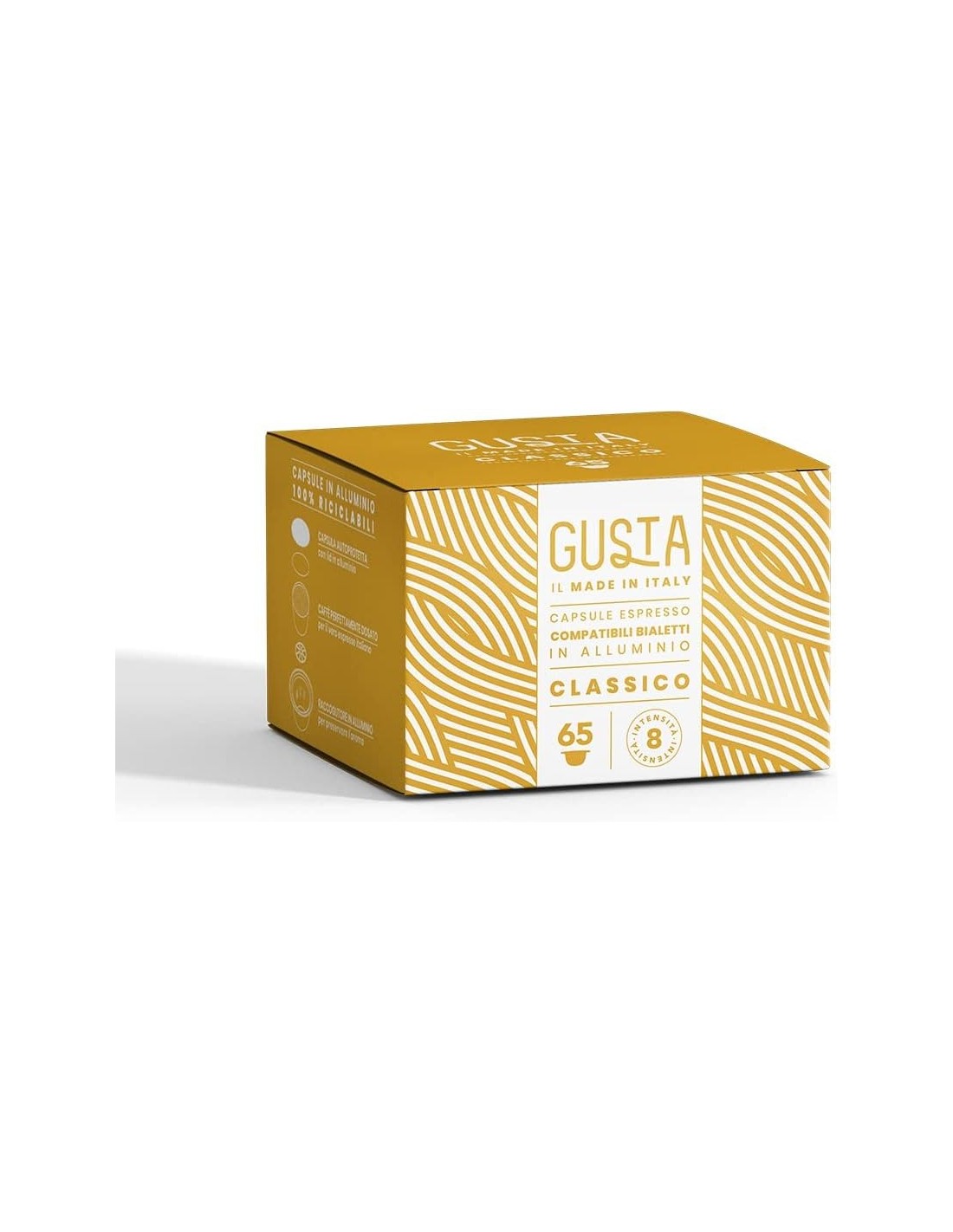 Shopincasa.it | Gusta Capsule Compatibili Bialetti Gusto Classico – 65 Pezzi