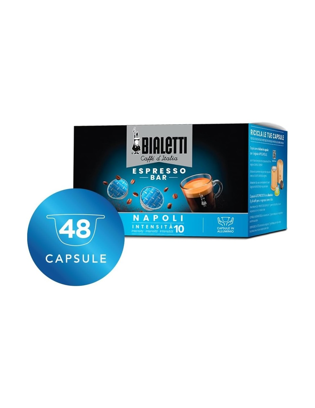 Shopincasa.it | Bialetti Caffè d'Italia Napoli – 48 Capsule
