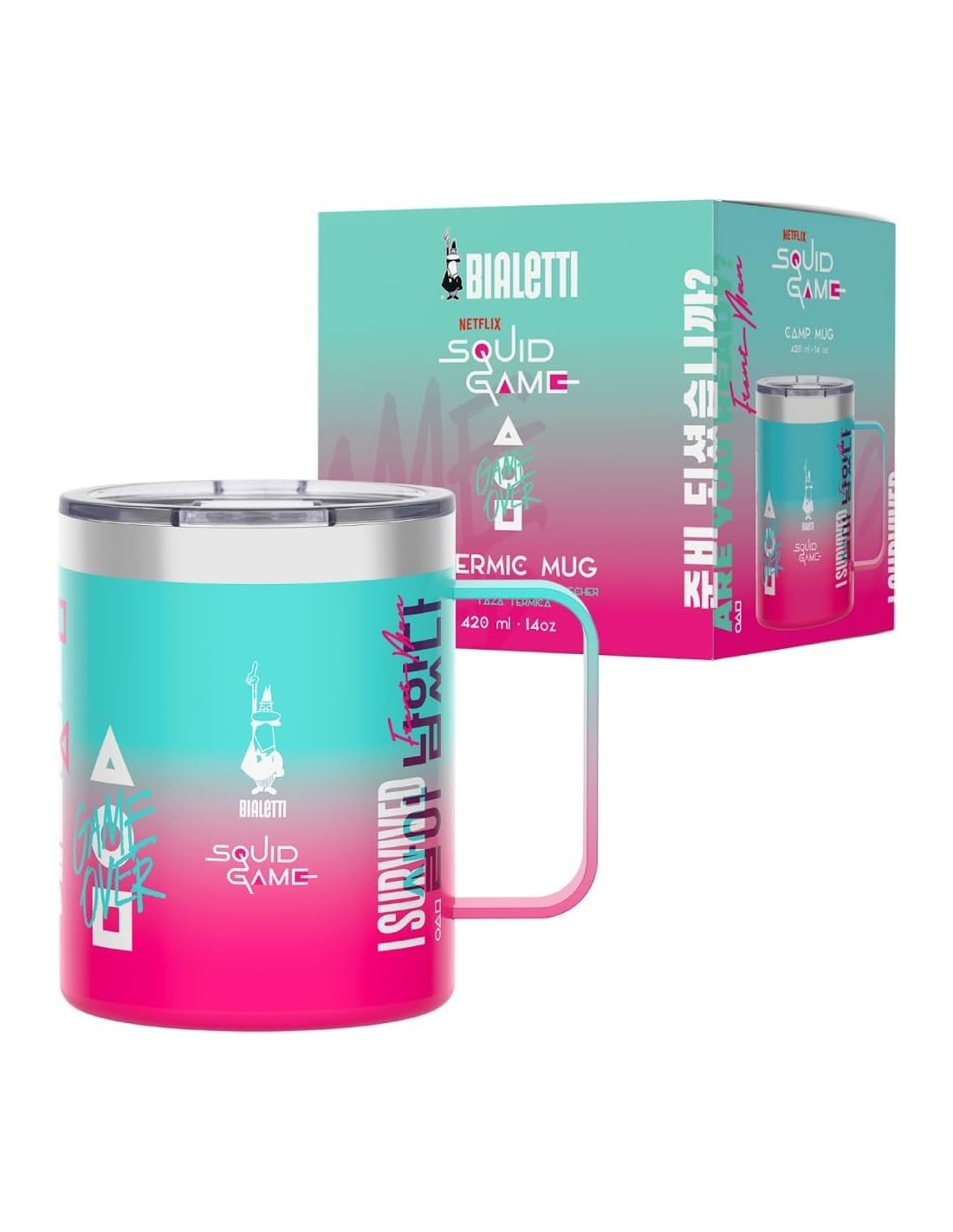 Shopincasa.it | Bialetti Camp Mug Squid Game 420ml