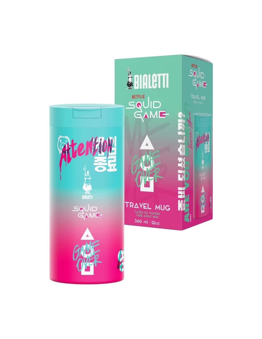 Shopincasa.it | Bialetti Travel Mug Squid Game 360ml