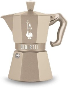 Shopincasa.it | Bialetti Moka Exclusive Octagonal Induction 3 Tazze Desert Sand