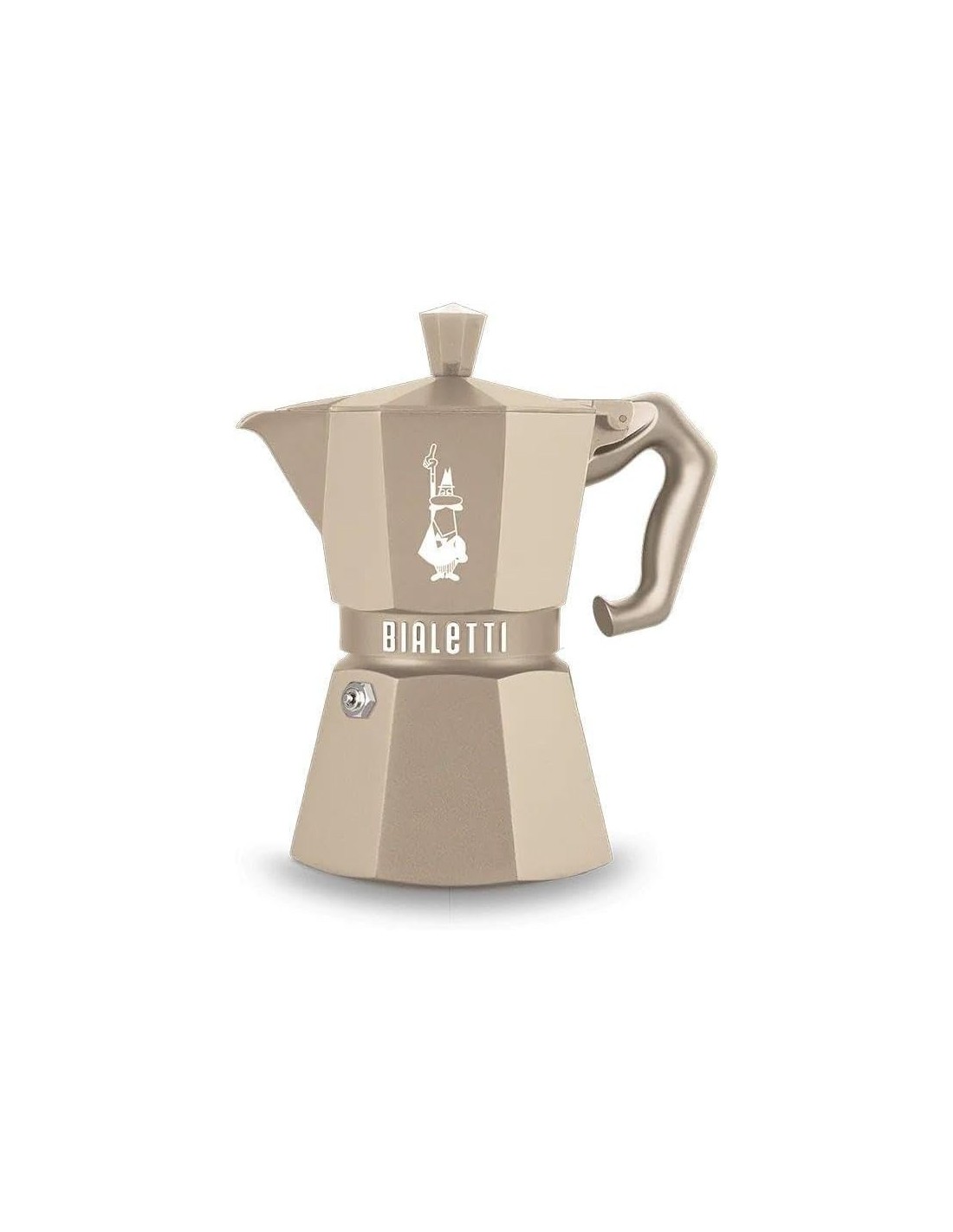 Shopincasa.it | Bialetti Moka Exclusive Octagonal Induction 3 Tazze Desert Sand