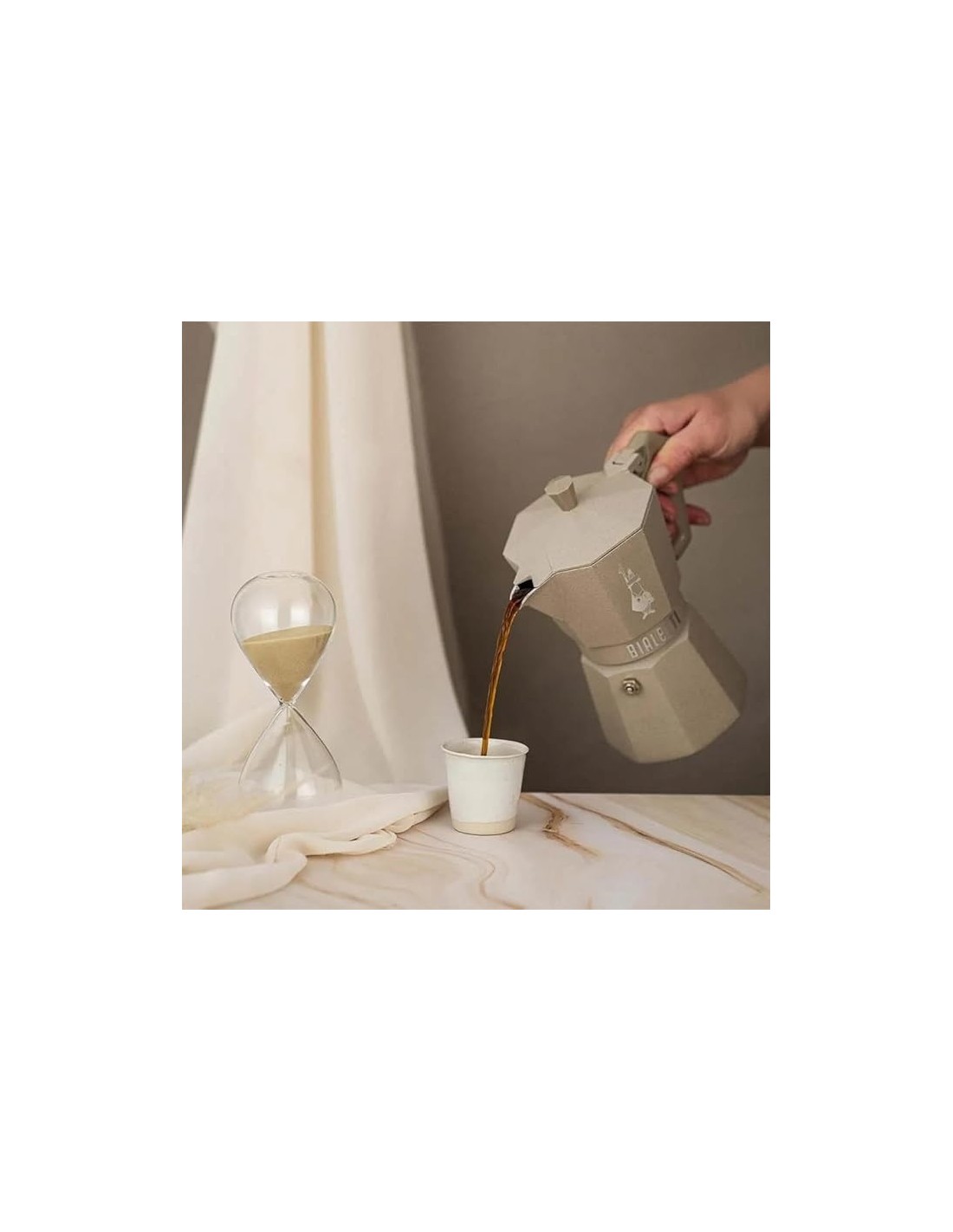 Shopincasa.it | Bialetti Moka Exclusive Octagonal Induction 3 Tazze Desert Sand