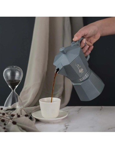 Shopincasa.it | Bialetti Moka Exclusive Octagonal Induction 6 Tazze Silver Grey