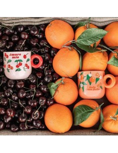TAZZE CAFFE' E LATTE: vendita online Bialetti Set 2 Mug Frutta – Tazze Colorate in offerta 2