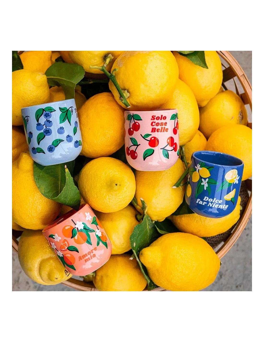 CAFFE': vendita online Bialetti Set 4 Bicchierini Frutta – Bicchierini da Caffè Multicolor in offerta