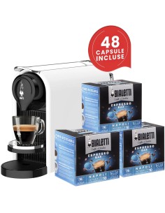 Bialetti Gioia Plus + 48 Capsule | Macchina da Caffè Automatica Bianco – Shopincasa.it
