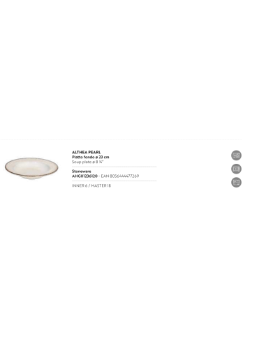 Soup Plate Althea Pearl | Piatto Fondo Elegante – Shopincasa.it
