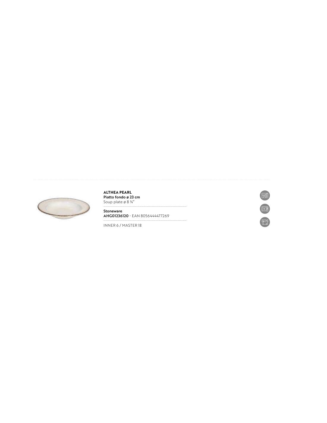 Soup Plate Althea Pearl | Piatto Fondo Elegante – Shopincasa.it