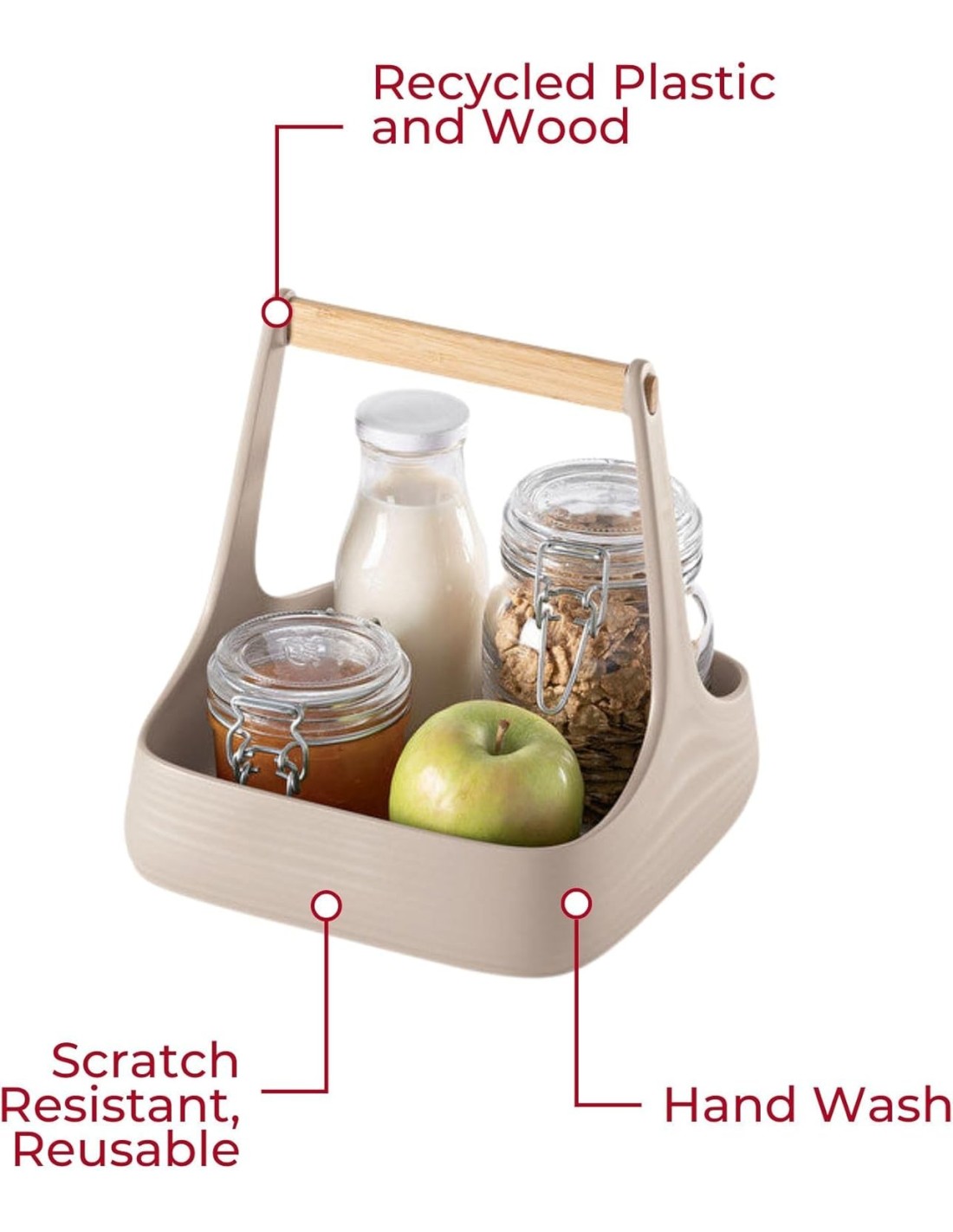 Guzzini Tierra All Together Organizzatore Tavola Bianco Latte | Shopincasa.it