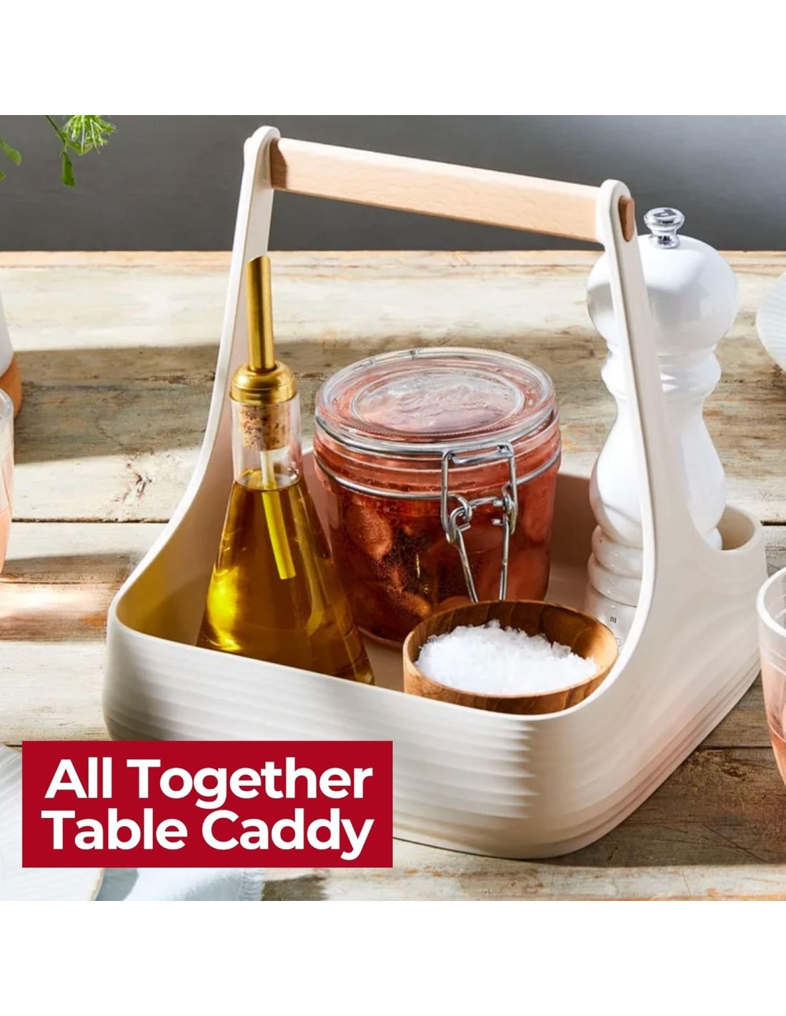 Guzzini Tierra All Together Organizzatore Tavola Bianco Latte | Shopincasa.it