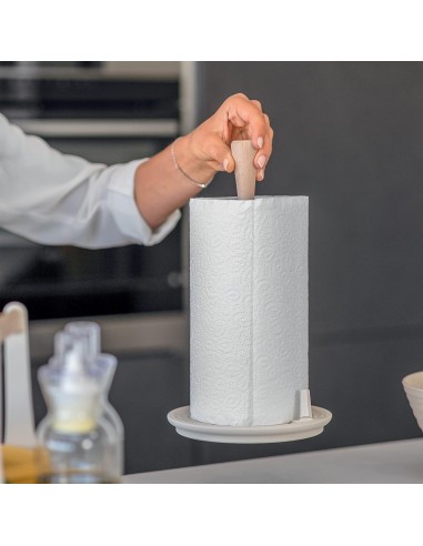 Guzzini Roll&Tear Portarotolo Bianco Latte | Shopincasa.it
