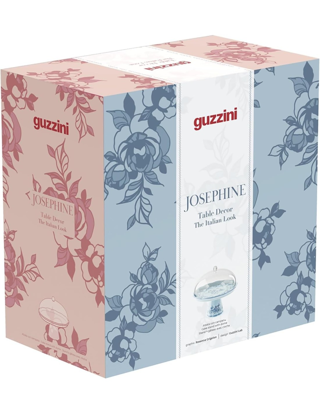 TAVOLA E CUCINA: vendita online Guzzini, alzata con campana in melamina Josephine, table decor, 30,4x30,4x27,7 cm in offerta