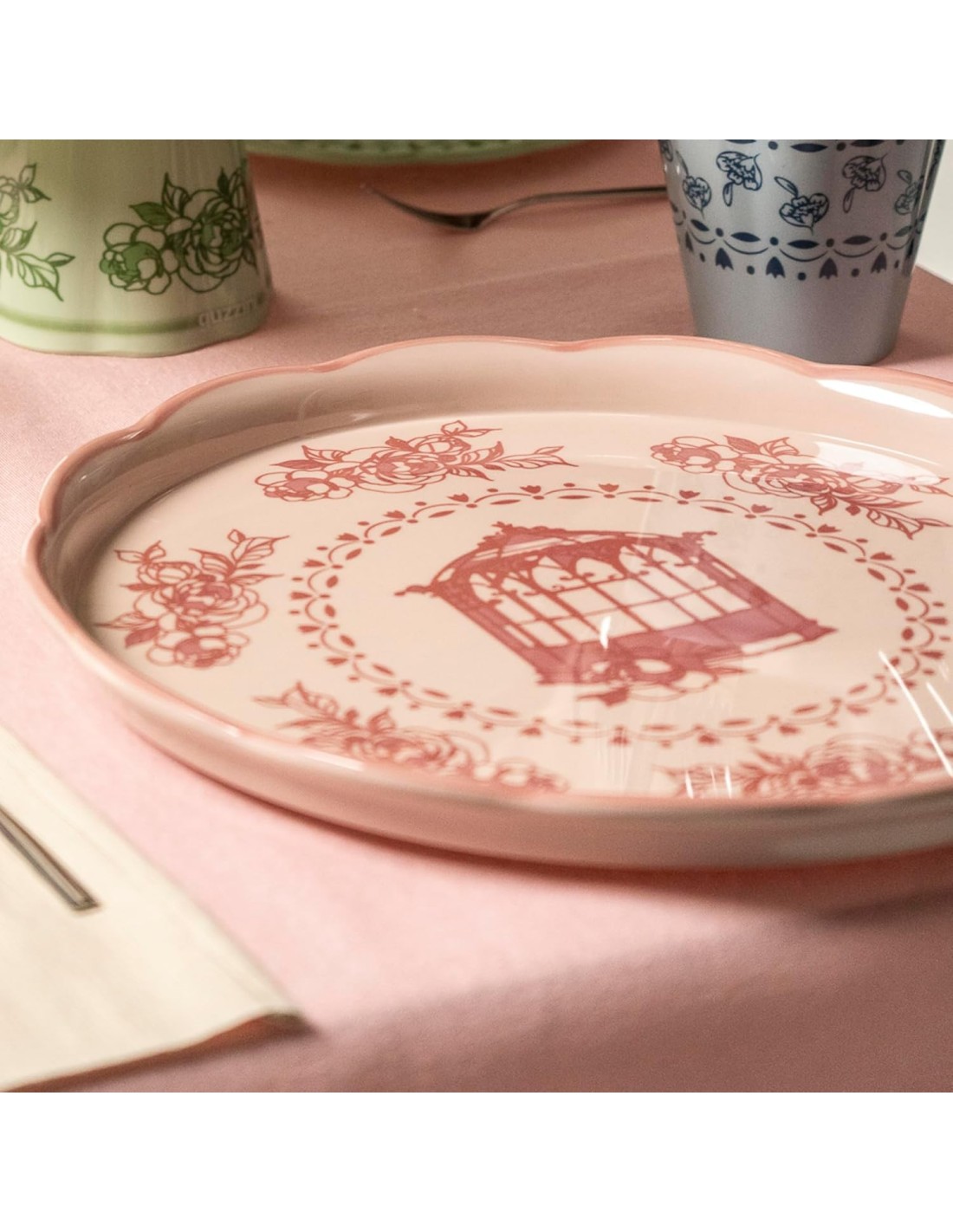 TAVOLA E CUCINA: vendita online Guzzini, set tortiera in melamina Josephine, table decor, con campana trasparente copripolver...