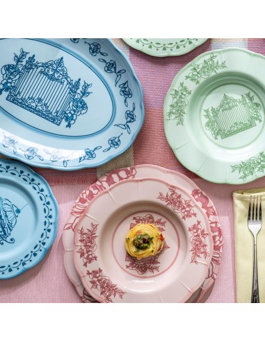 TAVOLA E CUCINA: vendita online Guzzini, vassoio ovale piccolo in melamina Josephine, table decor, lavabile in lavastoviglie,...