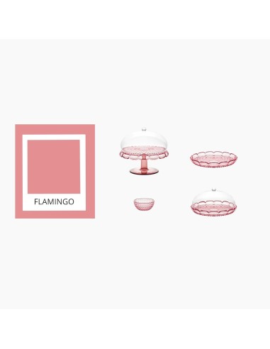 TAVOLA E CUCINA: vendita online Guzzini, vanity alzata con campana aria rosa flamingo, bio-based san e smma, lavabile in lava...