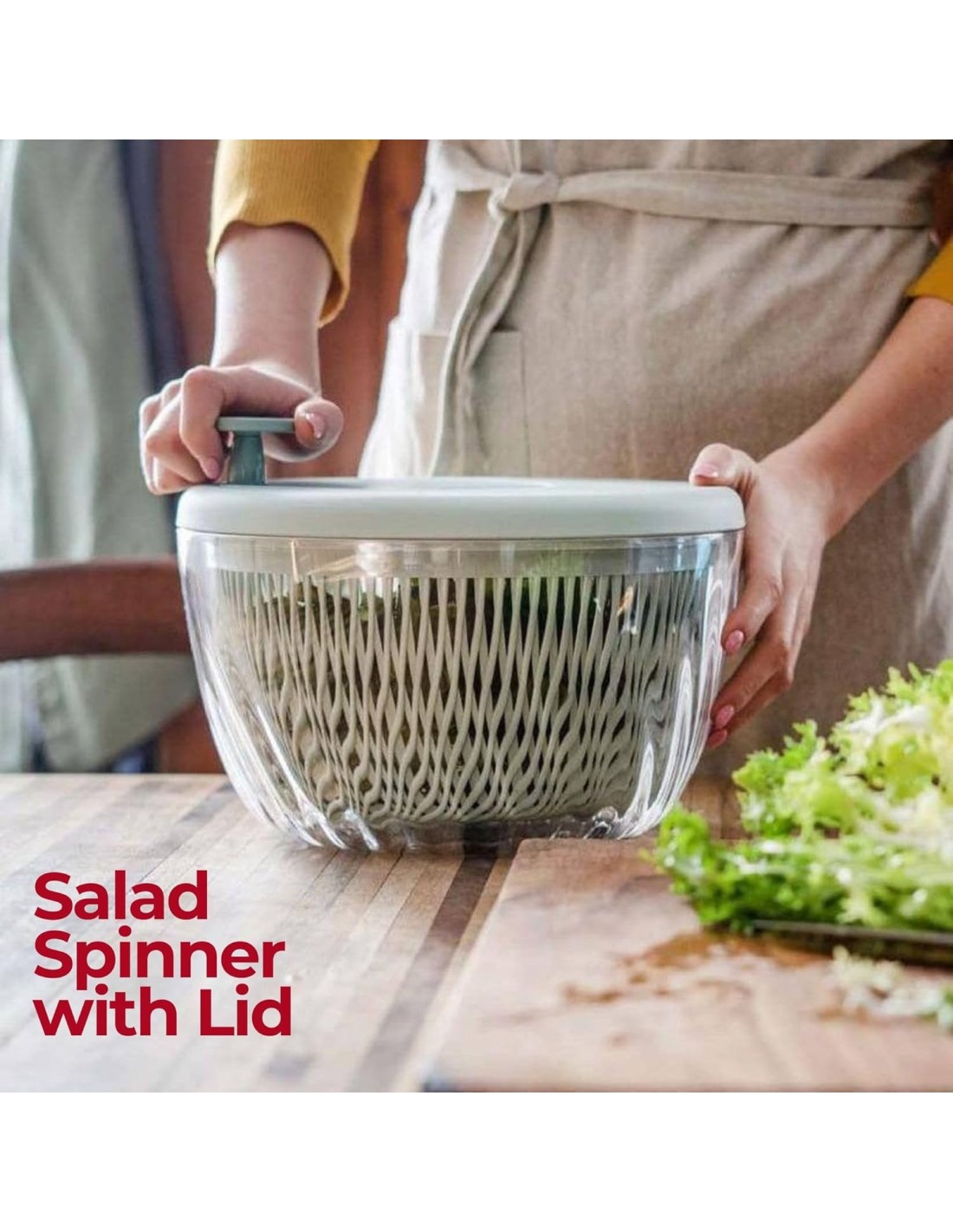 TAVOLA E CUCINA: vendita online Guzzini centrifuga insalata Spin&Store Kitchen Active Design bianca Ø26 cm in offerta