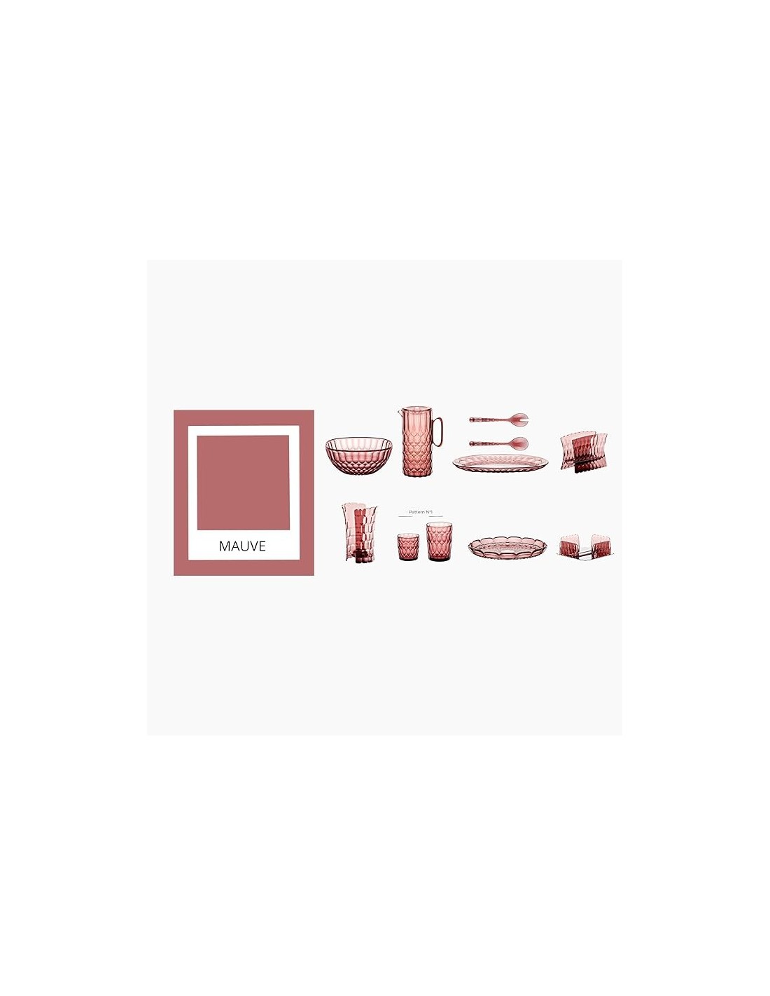 TAVOLA E CUCINA: vendita online Guzzini, Vanity, Posate Insalata, Malva, Bio-Based SAN, Bio-Based SMMA, 28 cm in offerta
