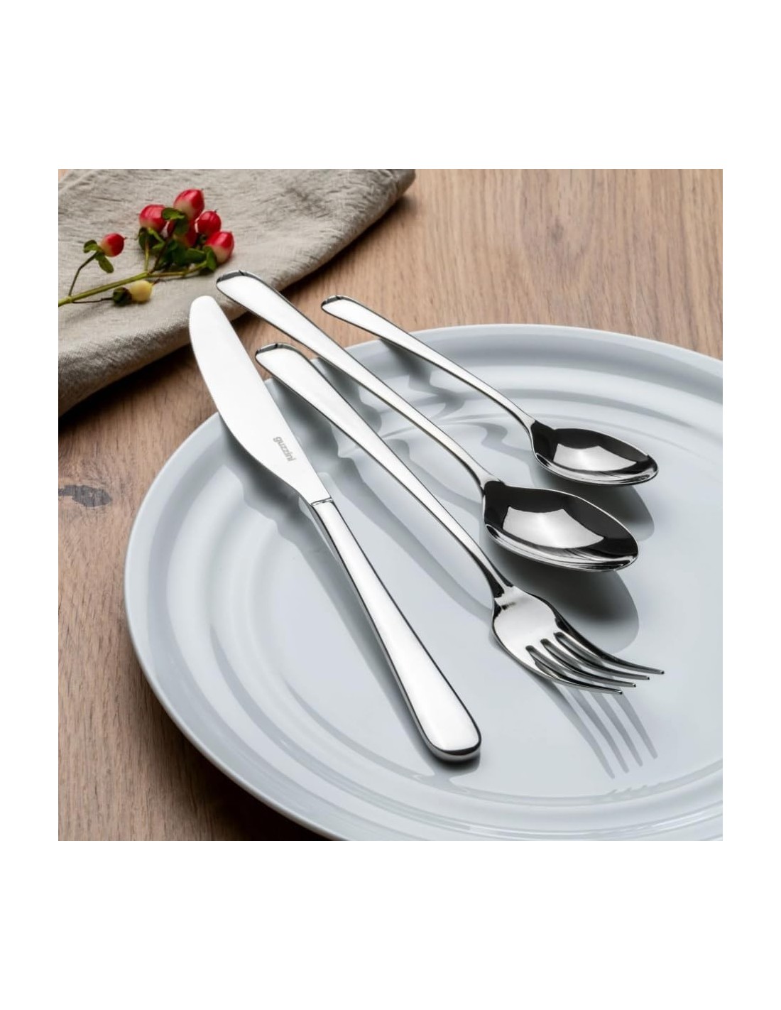 TAVOLA E CUCINA: vendita online Guzzini, Set 24 Posate, Acciaio Inox 18/10, Zelda in offerta