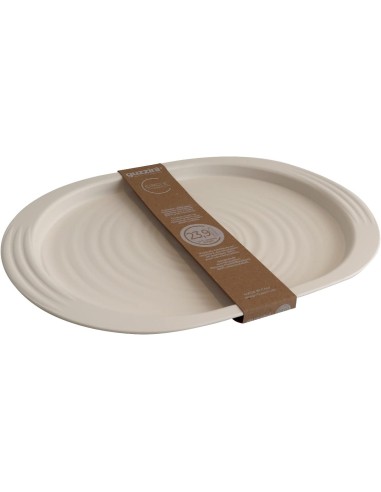 TAVOLA E CUCINA: vendita online Guzzini, Tierra, Vassoio L, Plastica Riciclata, Bianco Latte, 47,5x32,5xh3 cm in offerta