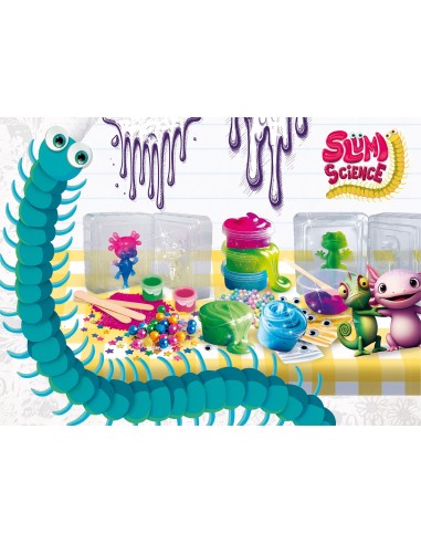 GIOCHI DI SOCIETA'E PUZZLE: vendita online SLUMI SCIENCE 110360 SQUISH E SLIME, KIT COMPLETO 2 IN 1 PER CREARE SLIME E SQUISH...