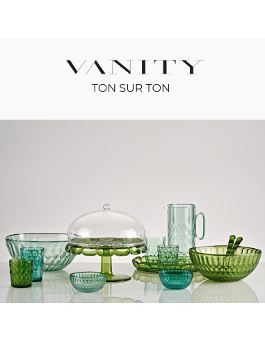 TAVOLA E CUCINA: vendita online Guzzini, Vanity, Vassoio Tondo Piccolo, Verde Ninfea, Bio-Based SAN, Bio-Based SMMA, Acqua, G...