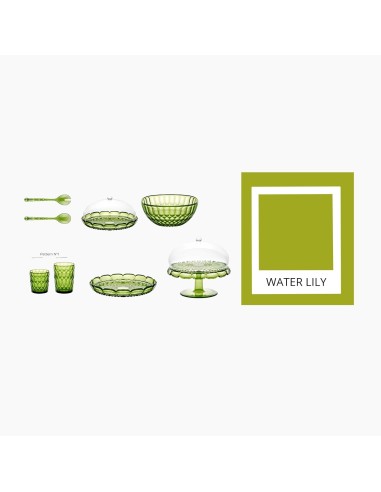 TAVOLA E CUCINA: vendita online Guzzini, Vanity, Vassoio Tondo Piccolo, Verde Ninfea, Bio-Based SAN, Bio-Based SMMA, Acqua, G...
