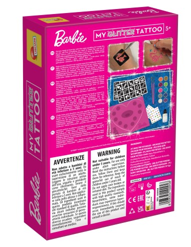 Barbie My Glitter Tattoo kit creativo | shopincasa.it