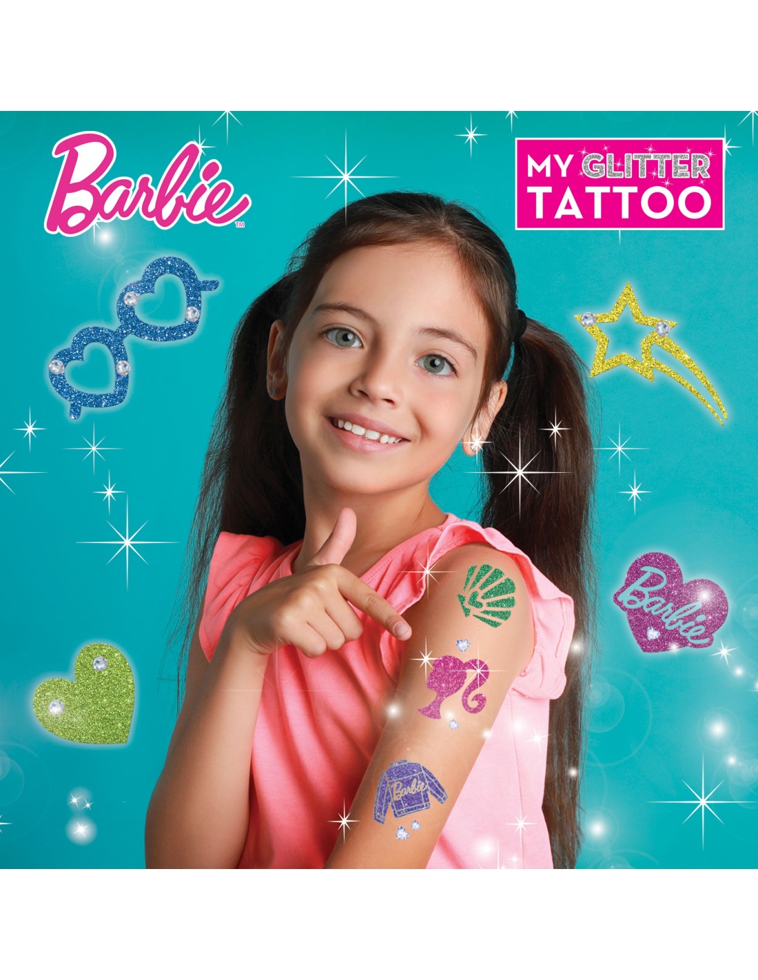 Barbie My Glitter Tattoo kit creativo | shopincasa.it